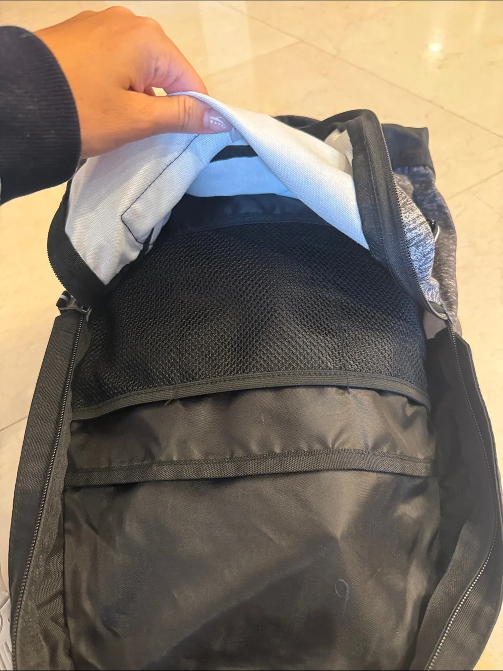 PINK Victoria's Secret Gray Heather & Black Men's Backpack